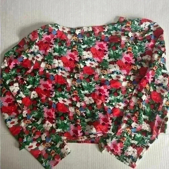 I. Madeline cropped floral blazer size Med - Picture 5 of 6